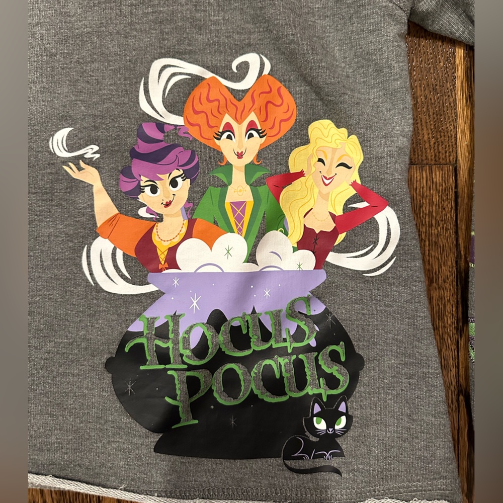 Hocus Pocus Disney Gray Knit Fabric Women’s - Picture 3 of 14